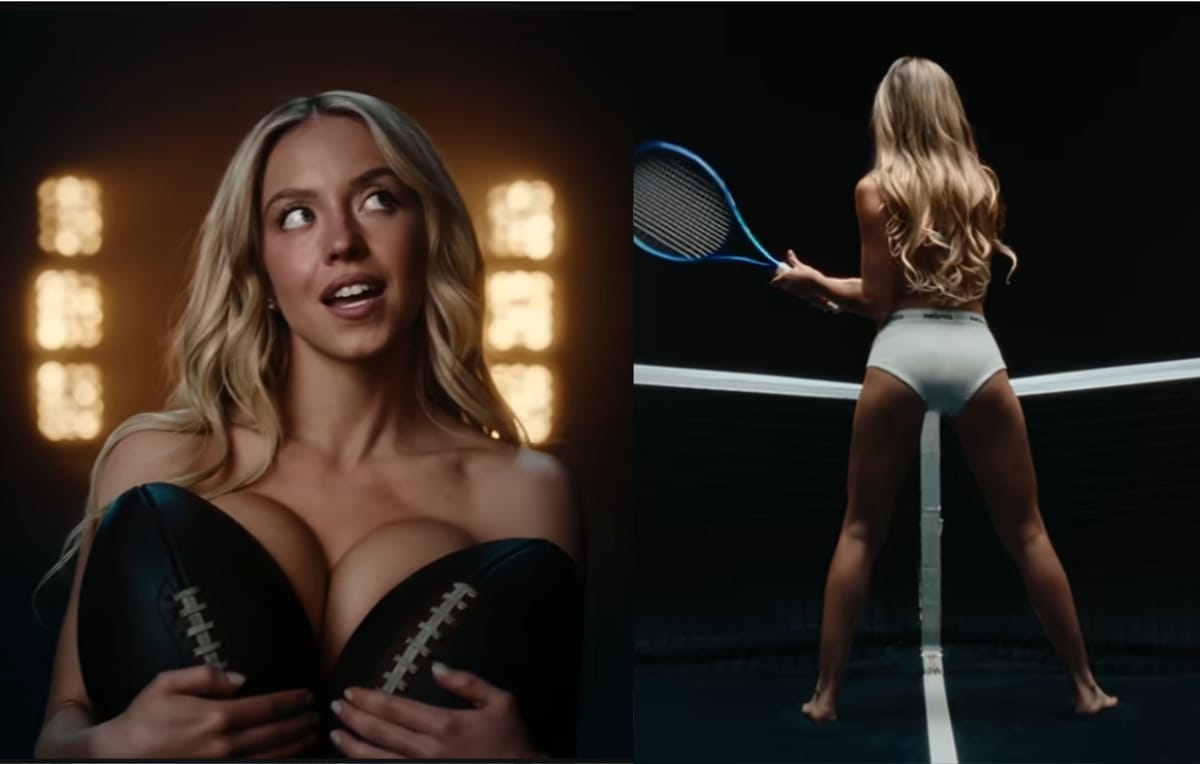 Roznegliżowana Sydney Sweeney wywołuje skandal tą reklamą. Krytykują ją zawodniczki i feministki Zdjęcie główne wpisu