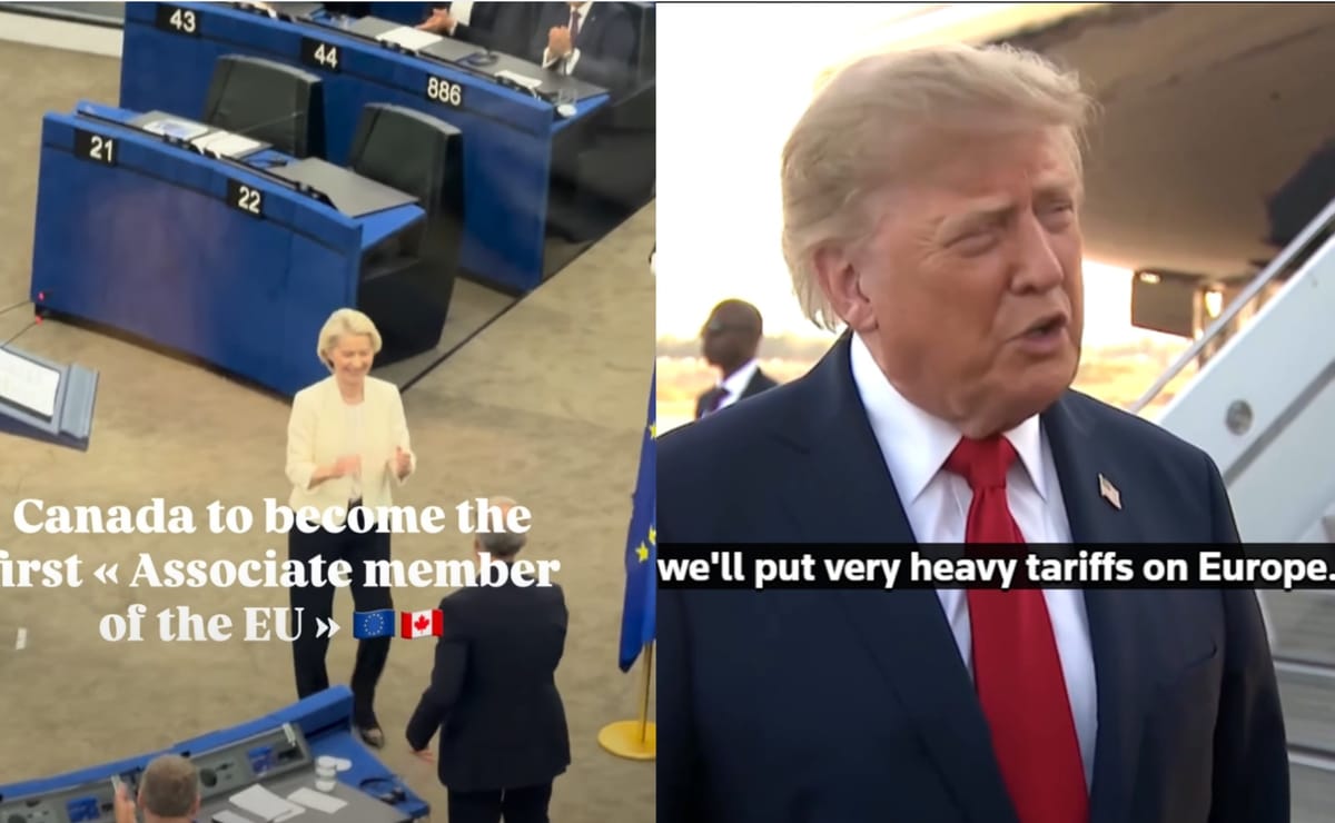 Kanada może zostać „pierwszym członkiem stowarzyszonym Unii Europejskiej”. W odpowiedzi Trump grozi Europie większymi cłami Zdjęcie główne wpisu