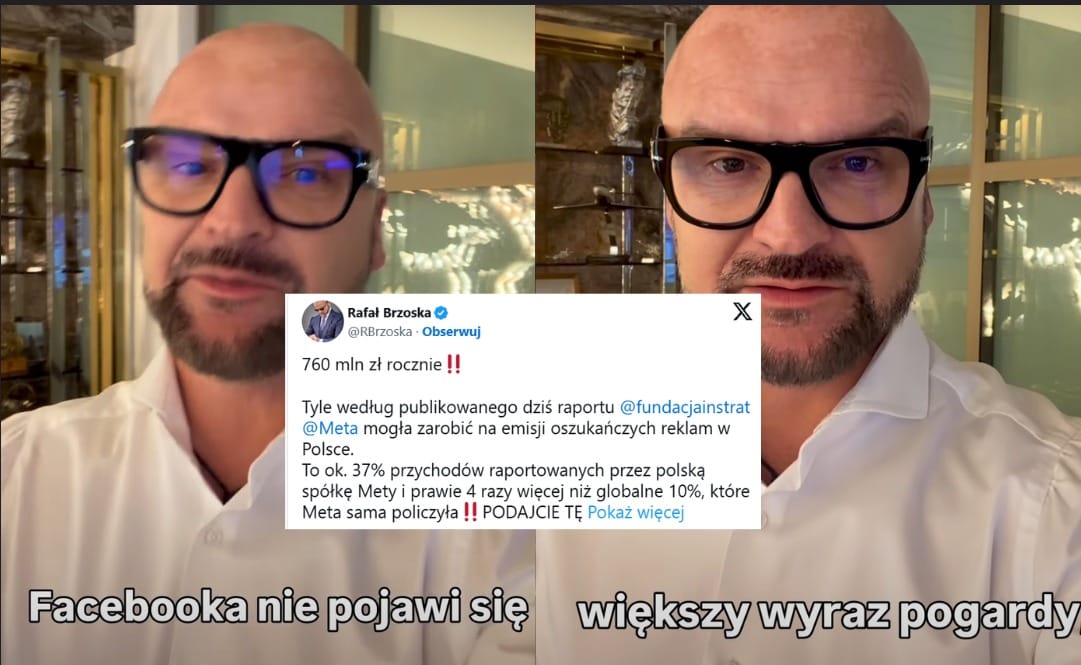 „Trudno o większy wyraz pogardy!”. Rafał Brzoska ujawnia, że przedstawiciele Facebooka zignorowali wezwanie na komisję sejmową Zdjęcie główne wpisu