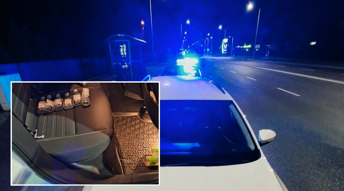Kompletnie pijany 36-latek jechał całą szerokością jezdni. Zatrzymał go policjant po służbie Zdjęcie główne wpisu