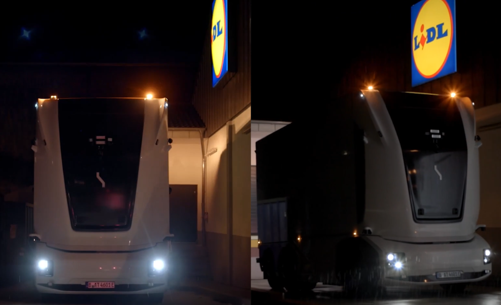 Czy kierowcy TIR-ów stracą pracę? Lidl wypuścił na drogi pierwszą ciężarówkę bez kabiny Zdjęcie główne wpisu