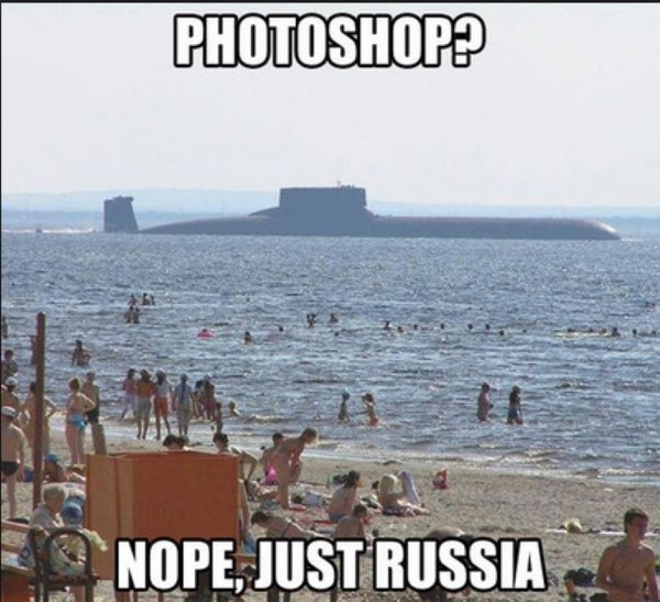 Typowy dzień na plaży w Rosji 