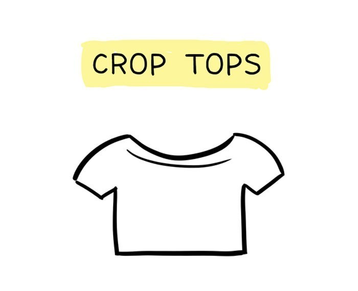 Krótkie topy
