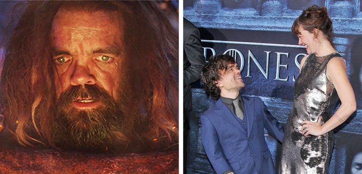 Peter Dinklage (Eitri) and his wife, Erica Schmidt