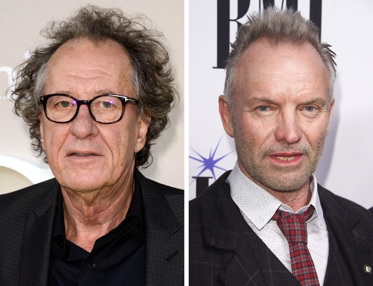 Geoffrey Rush i Sting — 68 lat