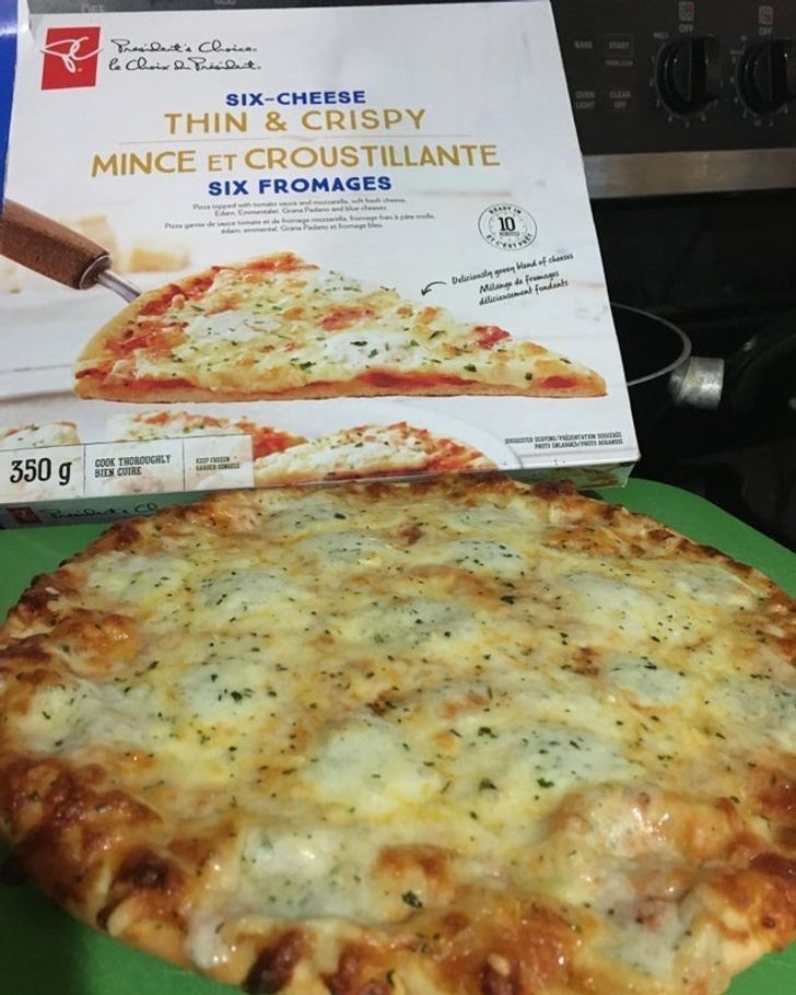 "Choć raz trafiła mi się pizza zgodna z opakowaniem."