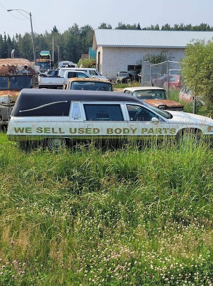 "Sprzedajemy używane części ciała."