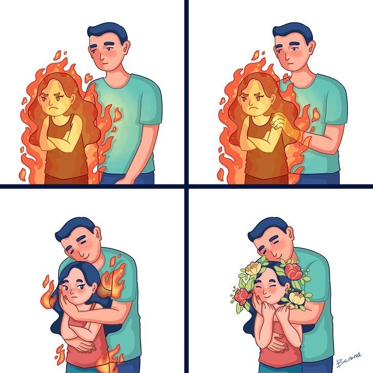 Ty mnie uspokajasz