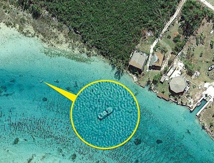 9. Zatopiony samochód, Bahamy