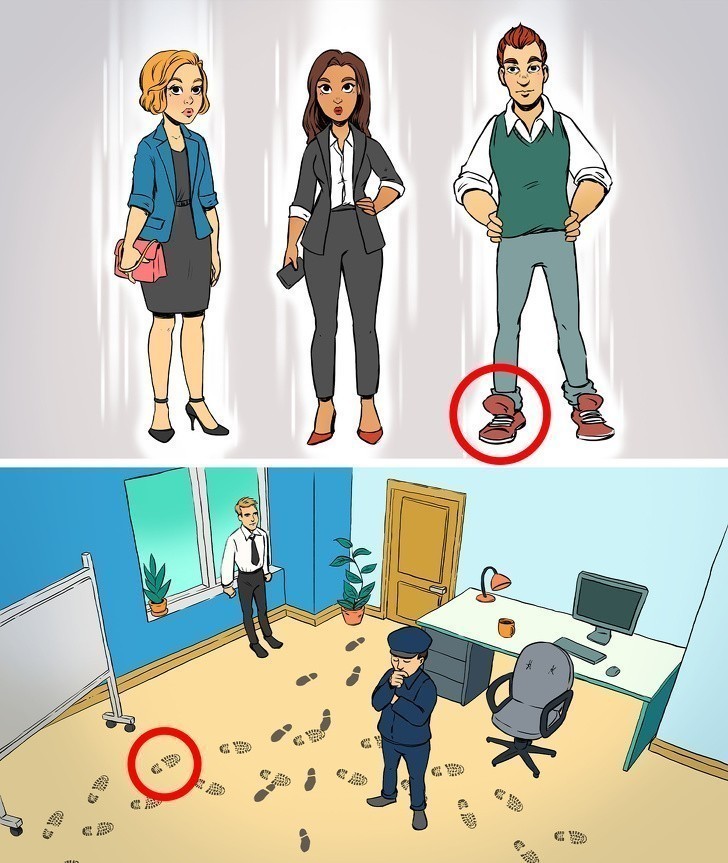 9. Buty zdradzają sprawcę