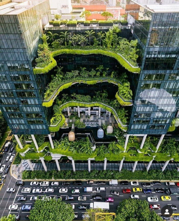3. Ten hotel w Singapurze dba o zielone widoki dla każdego
