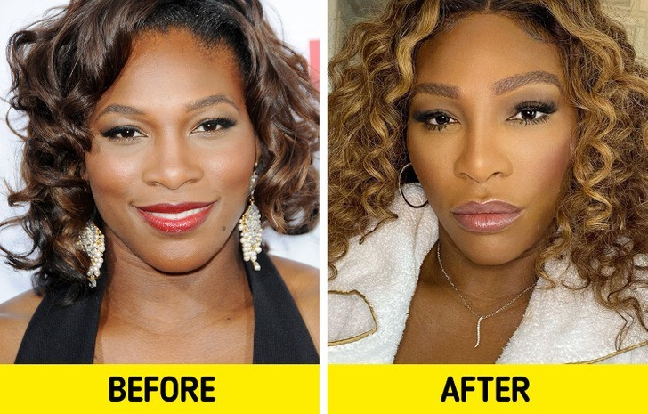 Serena Williams: microblading brwi