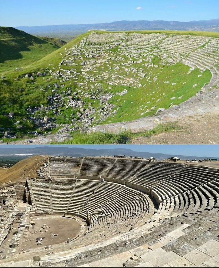 "2 200 let staré helénistické divadlo v Laodiceji bylo nedávno vykopáno a vyčištěno"