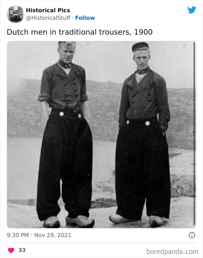 Holendrzy w tradycyjnych spodniach, 1900