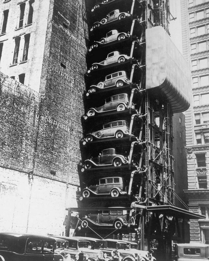 "Winda parkingowa w Nowym Jorku, 1920"