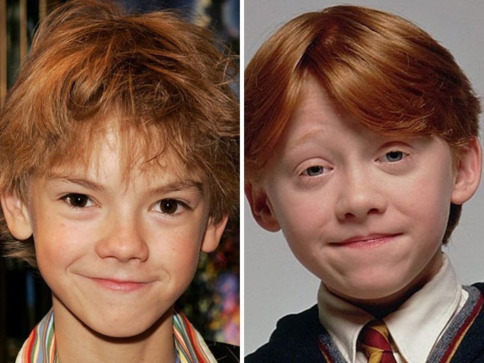 3. Thomas Brodie-Sangster vs Rupert Grint - Ron Weasley, seria "Harry Potter"