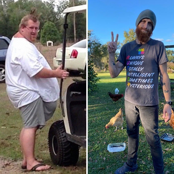 1. "Dwóch różnych lekarzy powiedziało mi kiedyś, że nie dożyję do czterdziestki. Ważyłem wtedy 226 kg. Dzisiaj kończę 40 lat. Przez ten czas zrzuciłem 158 kg."