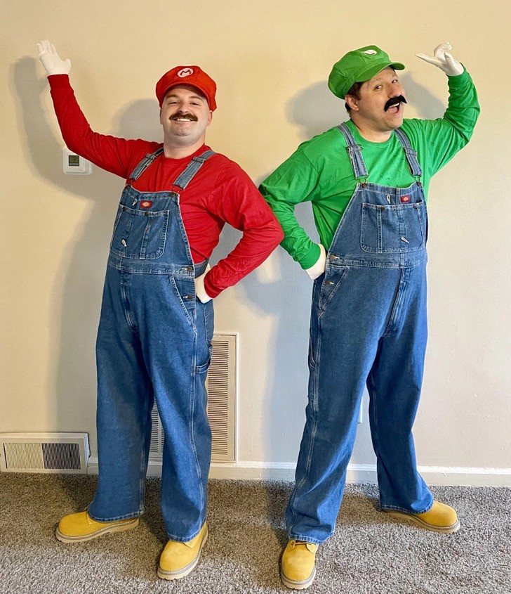 "Ja i mój mąż przebraliśmy się za Mario i Luigiego na Halloween."
