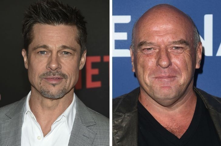 3. Brad Pitt i Dean Norris urodzili się w 1963 roku.