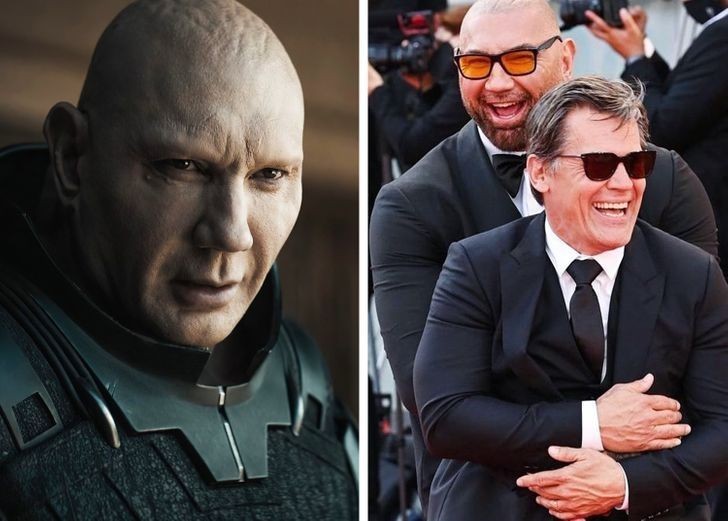 4. W prawdziwym życiu, Dave Bautista nie walczy z Joshem Brolinem, ale płata mu figle.