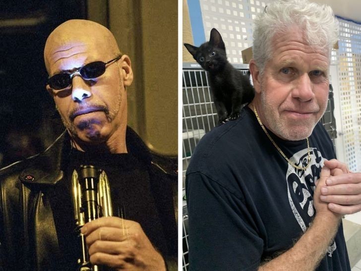 10. Ron Perlman nie tylko lubi wcielać się w role antagonistów, ale uwielbia też zwierzaki.