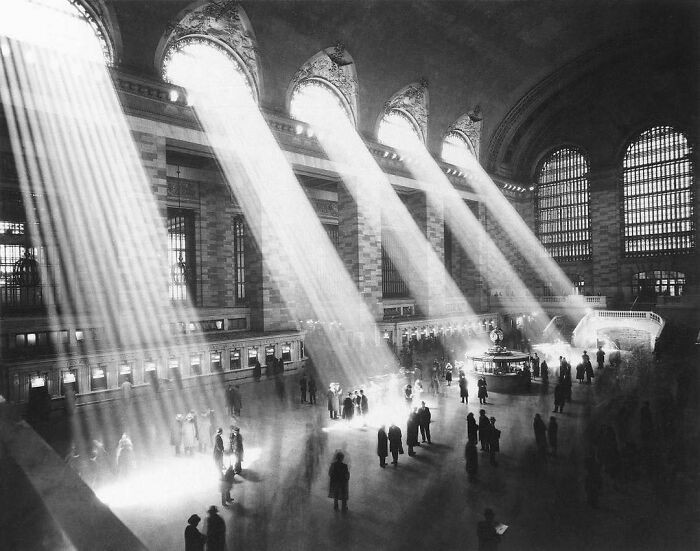 "Dworzec Grand Central Terminal. Nowy Jork, rok 1954"