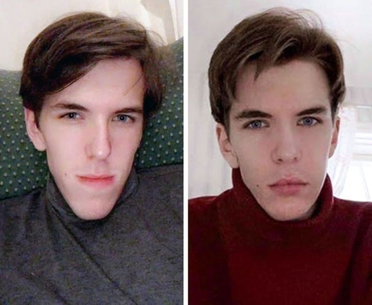 „Przed i po. Różnica czterech miesięcy.”