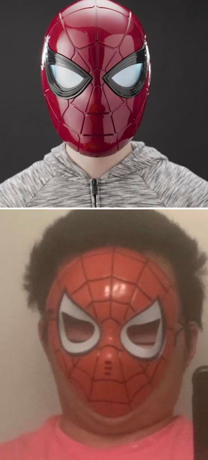 "A więc zamówiłem sobie maskę Spider-Mana..."