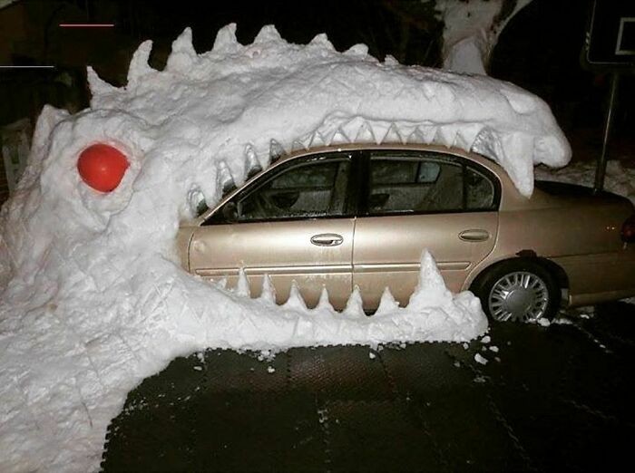 "Kreatywne wykorzystanie śniegu"