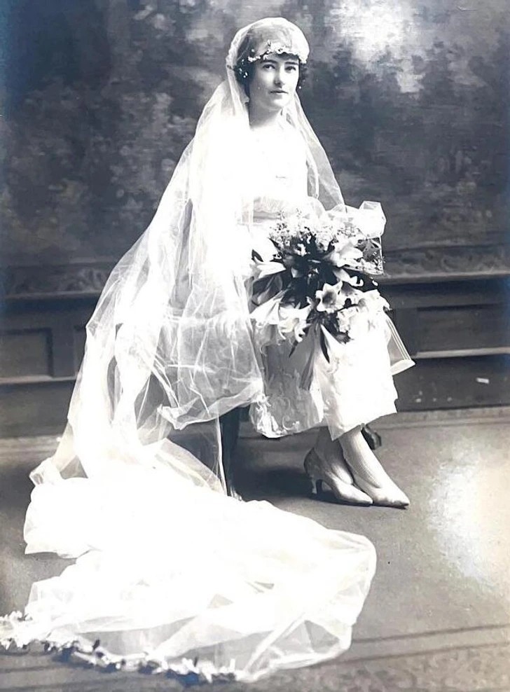 "Moja prababcia w dniu jej ślubu w 1923 roku"