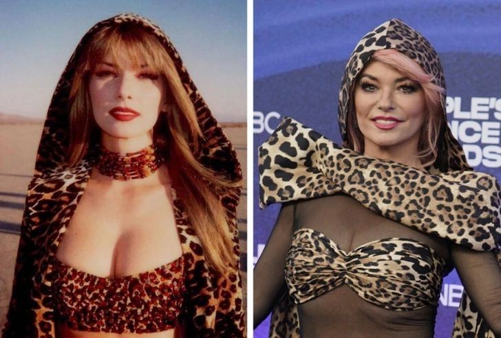 Shania Twain 1998 vs 2022