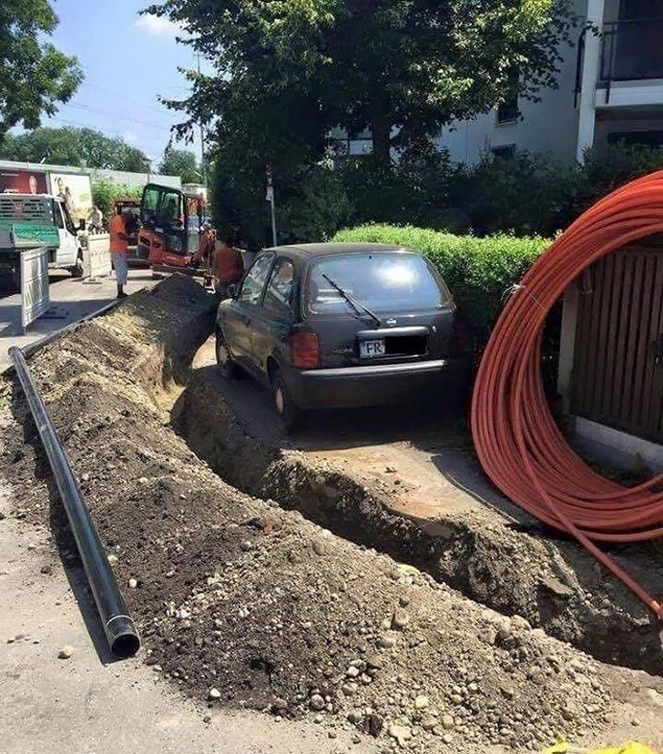 Miejmy nadzieję, że dał radę dotrzeć do pracy.