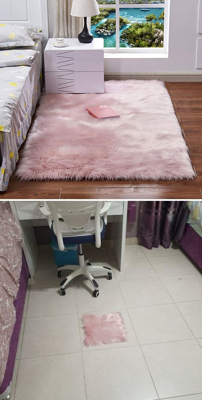"Znajoma zamówiła ten dywan online. Zamiast niego otrzymała to... coś."
