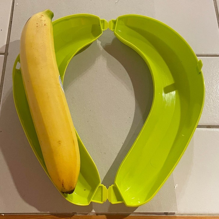 "Ten banan jest tak prosty, że nie pasuje do mojego pudełka na banana."