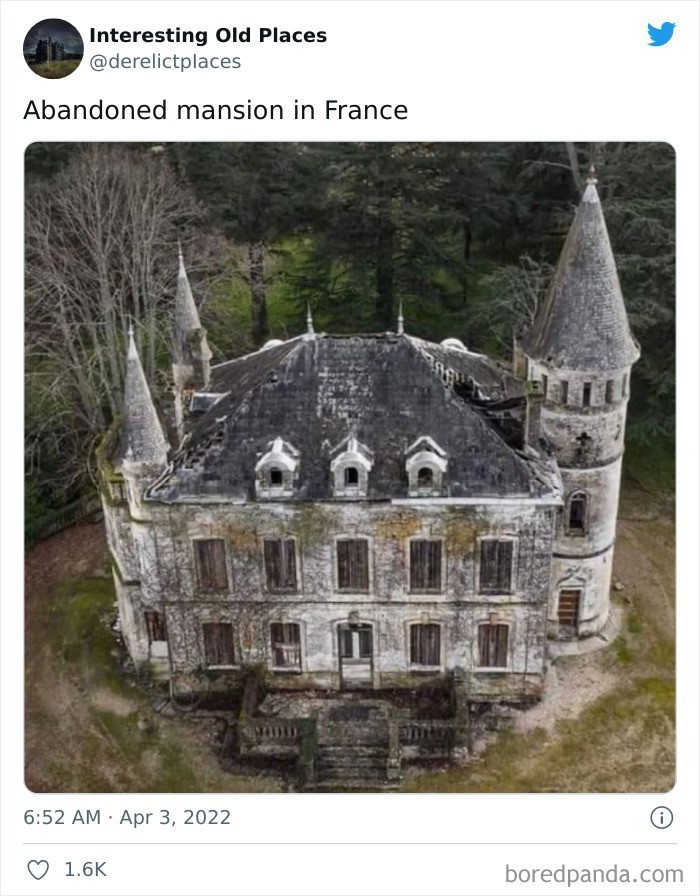 "Opuszczona posiadłość we Francji"