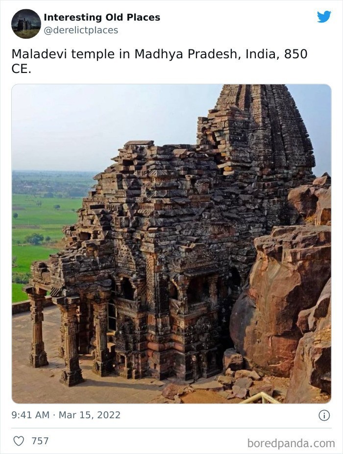 Świątynia Maladevi w stanie Madhya Pradesh. Indie, rok 850 n.e."