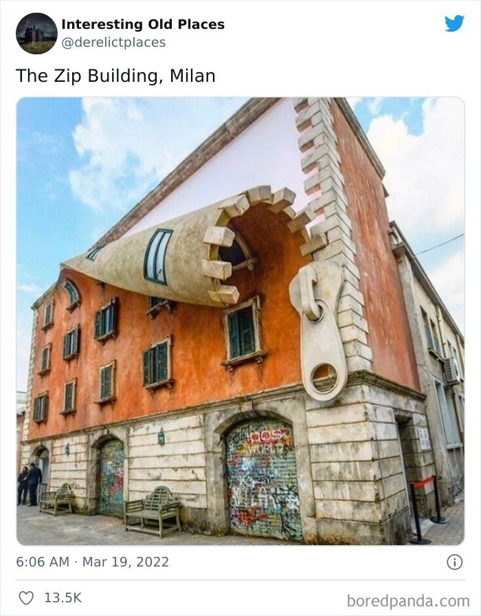 "Rozpinany budynek, Mediolan"