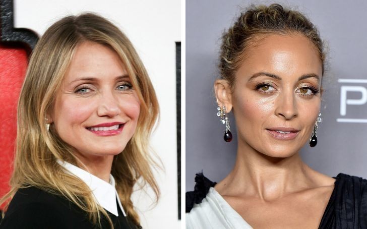 Cameron Diaz i Nicole Richie - Cameron i Nicole poślubiły bliźniaków, Benji'ego i Joela Maddenów, muzyków z grupy Good Charlotte