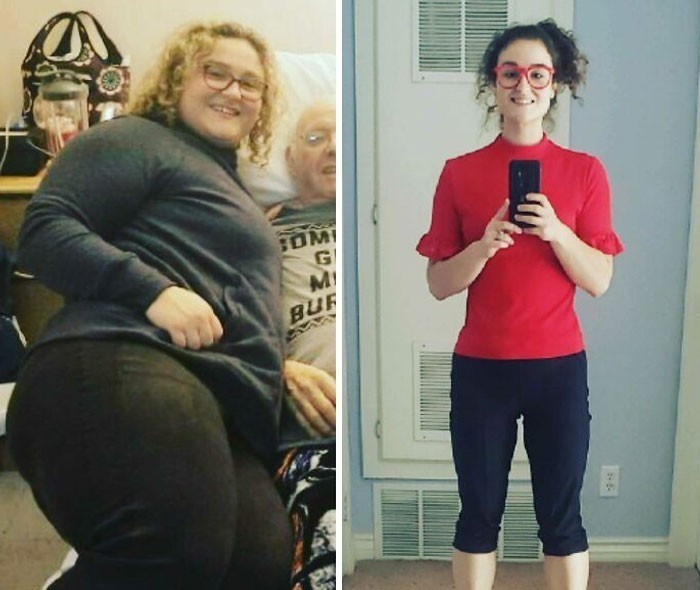"Przez większość życia ważyłam ponad 100 kg. W styczniu 2020 wzięłam się za siebie i zeszłam do 72 kg."