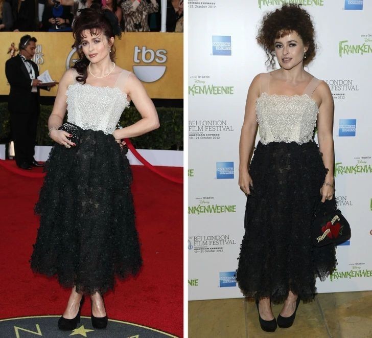 Helena Bonham Carter 2011 vs 2012