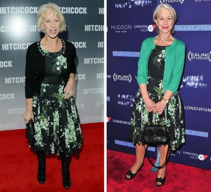 Helen Mirren 2012 vs 2015