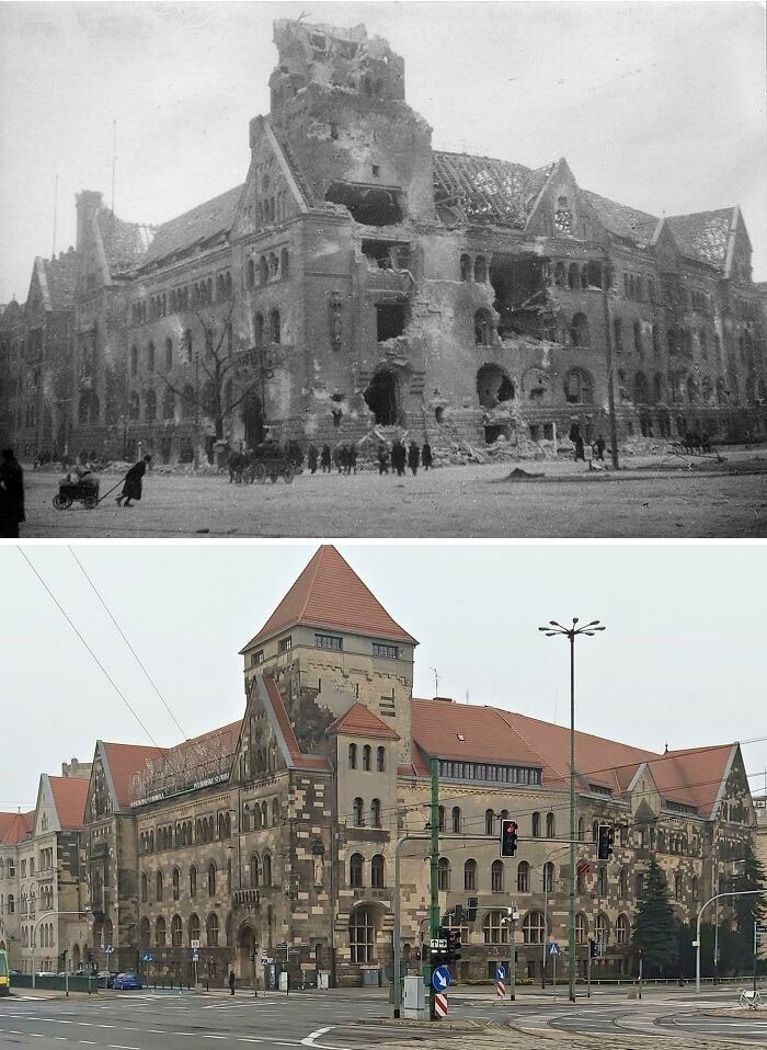 Poznań, 1946 vs 2021