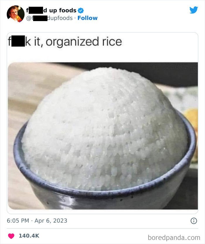 "Posegregowany ryż"