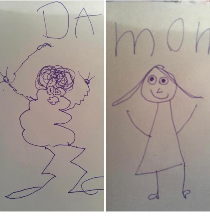 "Tak moje dziecko widzi mnie i moją żonę."
