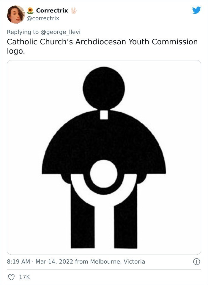 Dość niefortunne logo jak na Kościół Katolicki