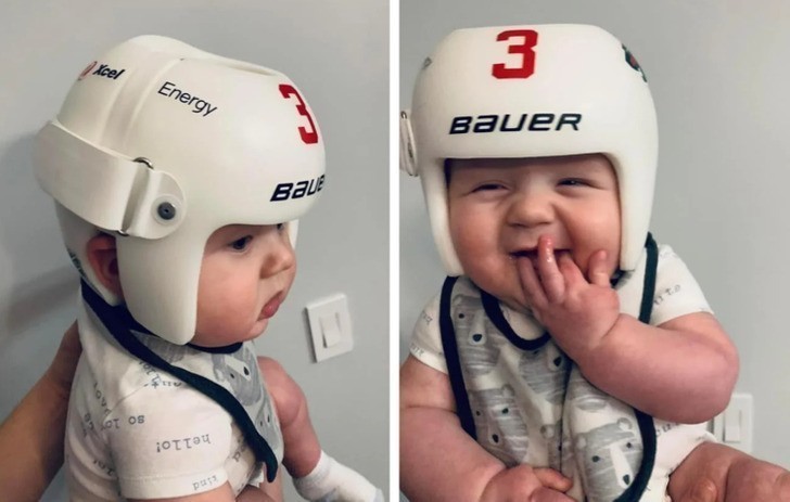 "Ozdobiłem nieco hełm mojego syna. Do boju, Minnesota Wild!"