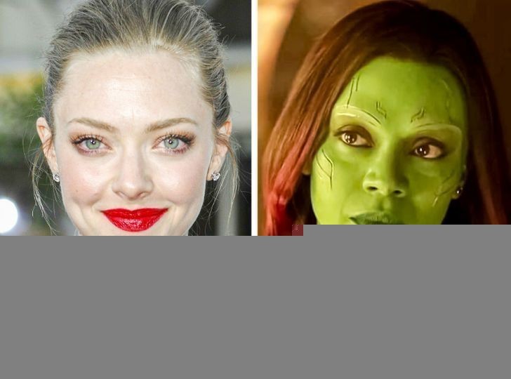 Gamora: Amanda Seyfried — Zoe Saldana