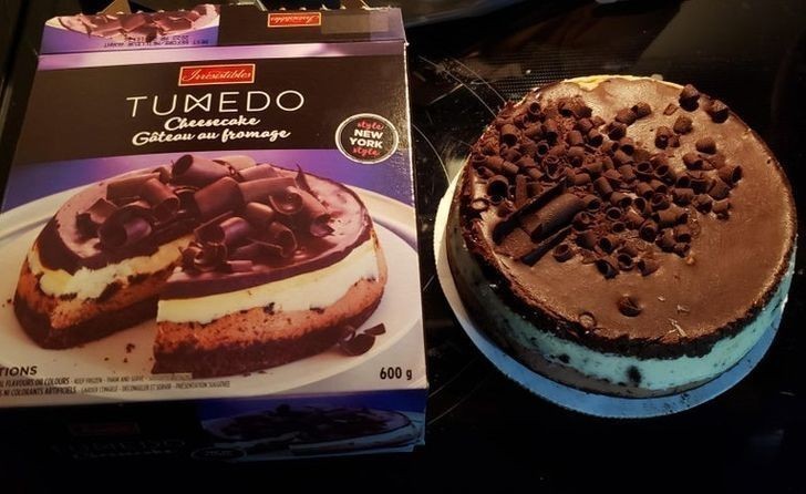 "Czekoladowe ozdoby mogłyby być nieco większe, ale wygląda bardzo ładnie."