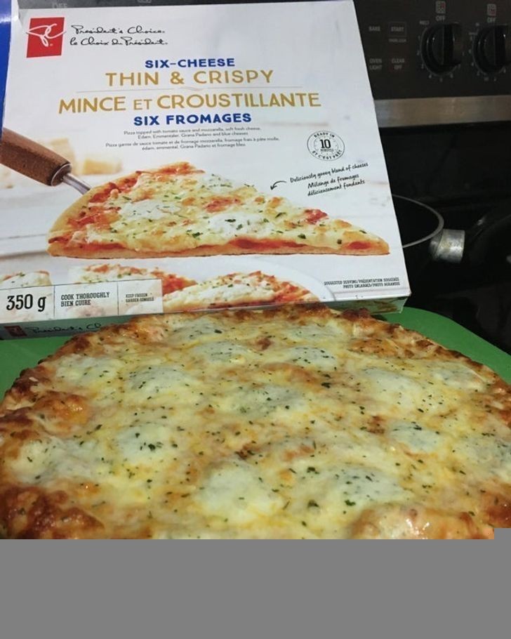 "Choć raz trafiła mi się pizza zgodna z opakowaniem."