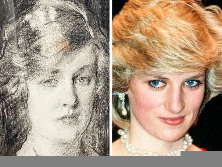 Księżna Diana i jej babcia, Cynthia